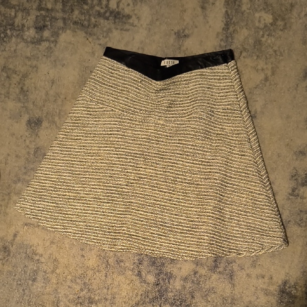 Rue58 | Women's Asymmetrical Skirt with Black Waistband